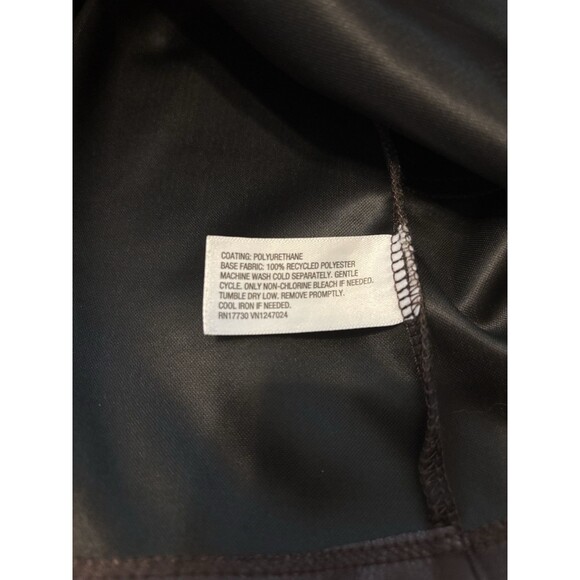 A New Day Size Large Dark Chocolate Brown Mini Faux Leather Skirt - Picture 5 of 5